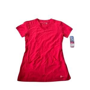 NWT Hot pink White Cross Nursing scrub top sz XXS colorful